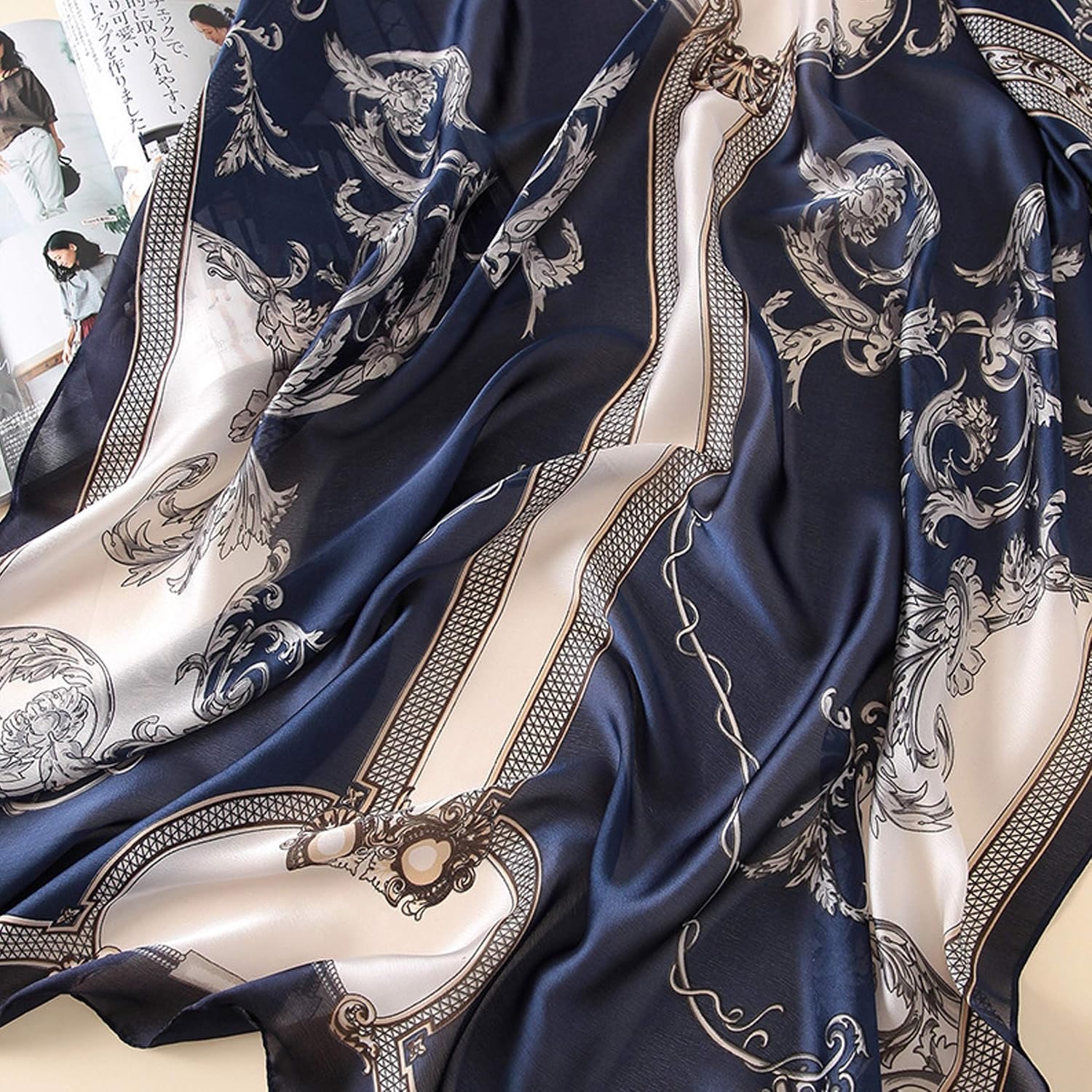 Long Lightweight Mulberry Silk Scarf