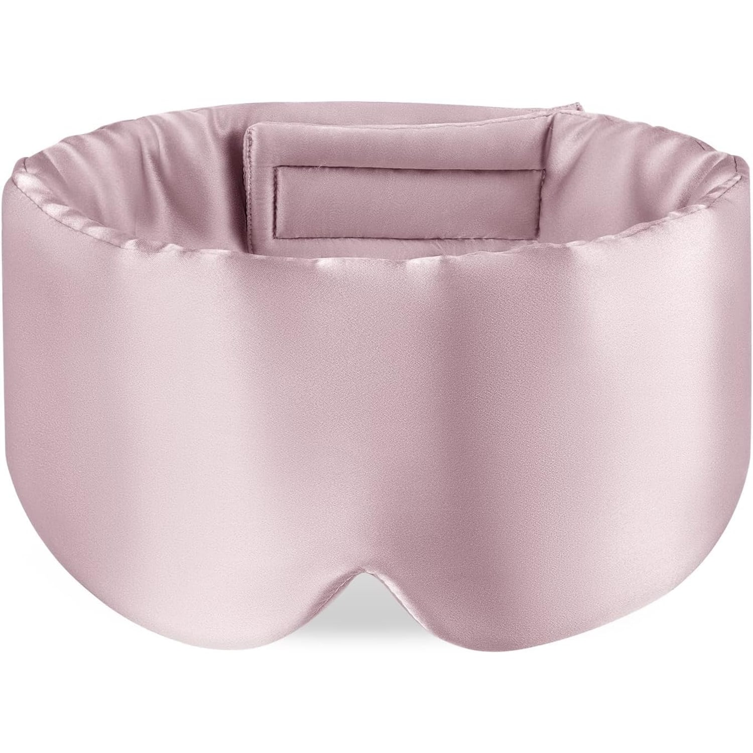 Light Plum Silk Sleep Mask with Ear Band